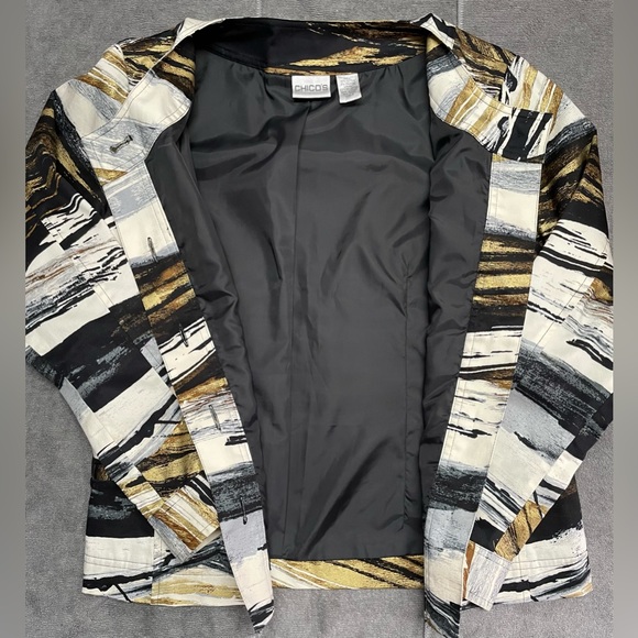Chico's Cotton Jacket *Excellent Condition* Size: 0 - Picture 5 of 5